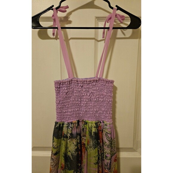 Hawaiian Dress Long Adjustable Tie Straps One Size Fits All Stretchy - Picture 3 of 5